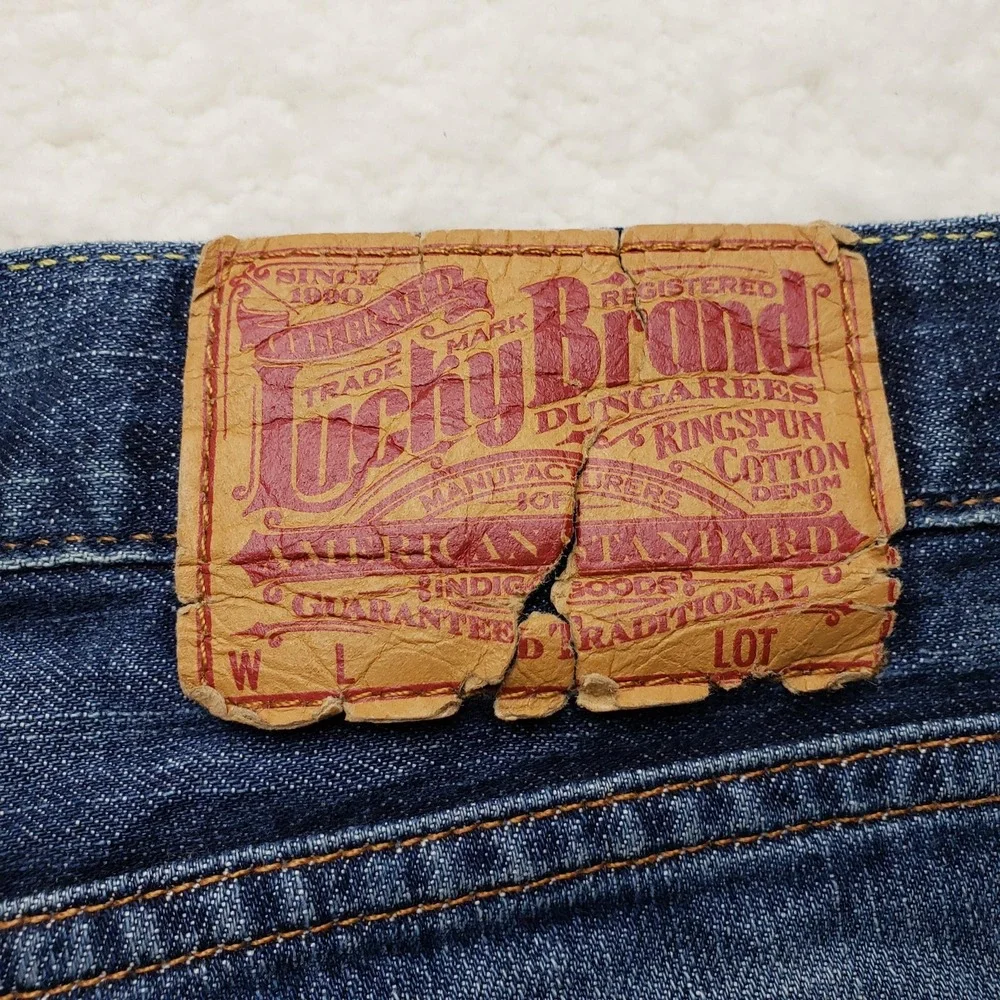 Lucky Brand Jeans Mens 40x32 Blue Vintage Straight Dungarees 7MD1220